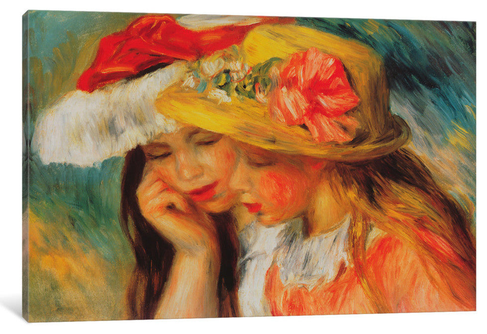 "Deux Soeurs (two Sisters)" by Pierre-Auguste Renoir, 26x18x1.5"