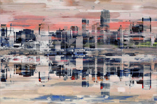 "NYC Reflection" Print on Canvas, 18"x12"
