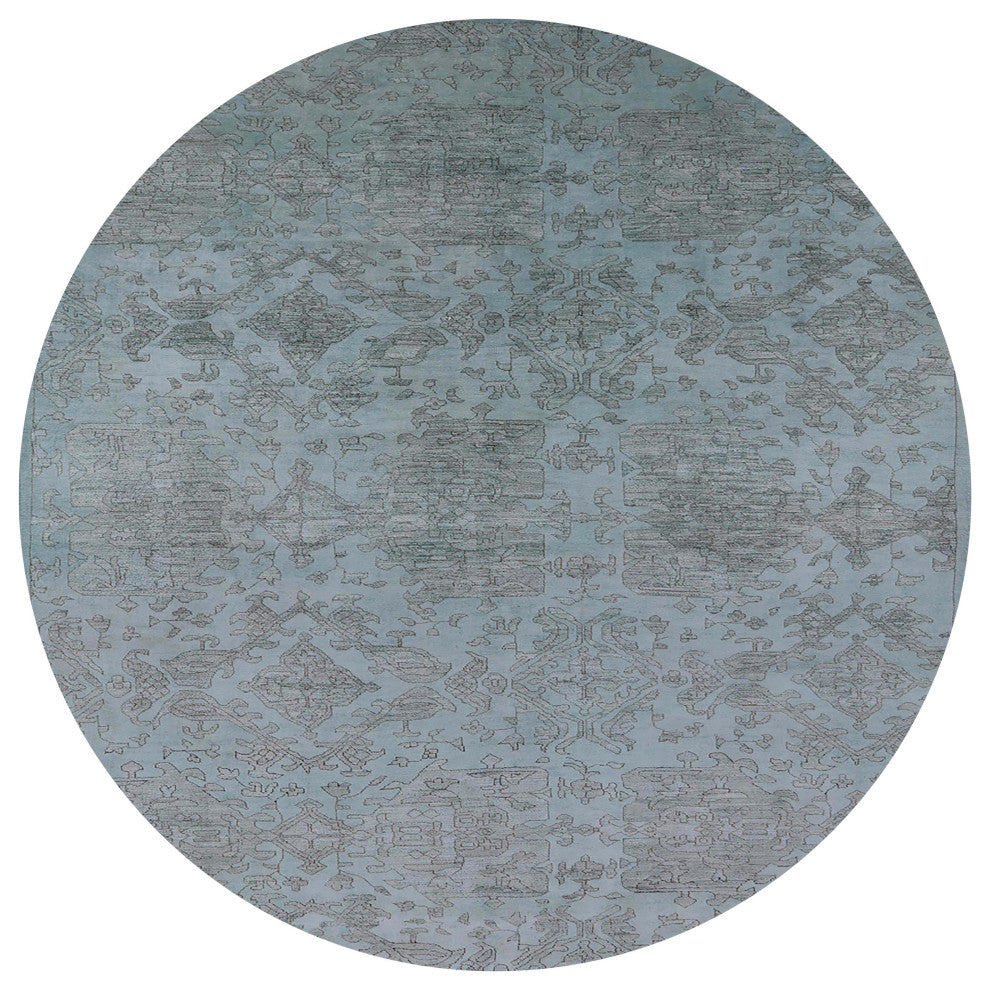 Ahgly Company Indoor Round Mid-Century Modern Area Rugs, 5' Round