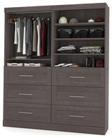 72" Storage kit in Bark Gray