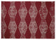 Pyramid Stripe Chenille Rug, Dark Red, 5'x7'