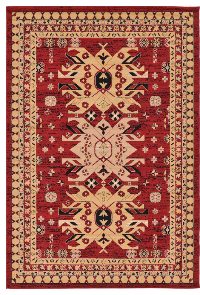 Unique Loom Red Oasis Taftan 6'x9' Area Rug