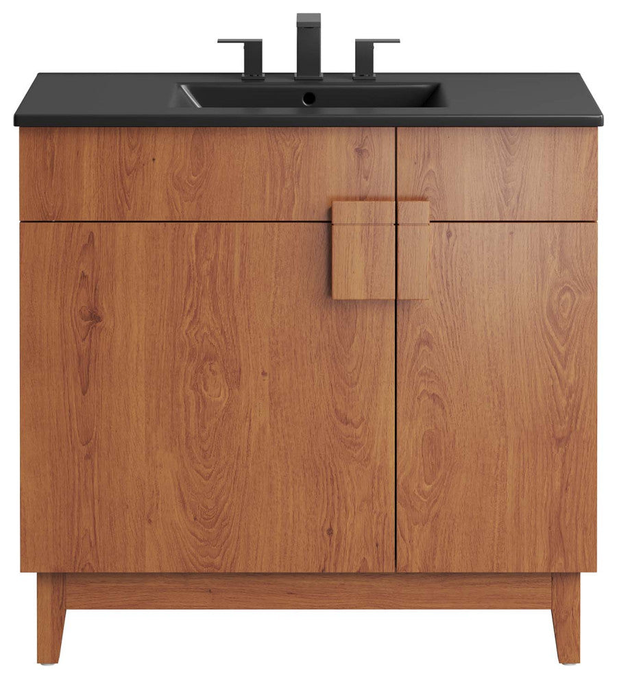 Miles 36" Bathroom Vanity - Black Walnut