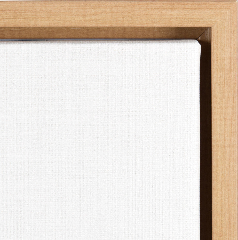 Sylvie Baby Goat, Natural Framed Canvas Wall Art by Simon Te Tai