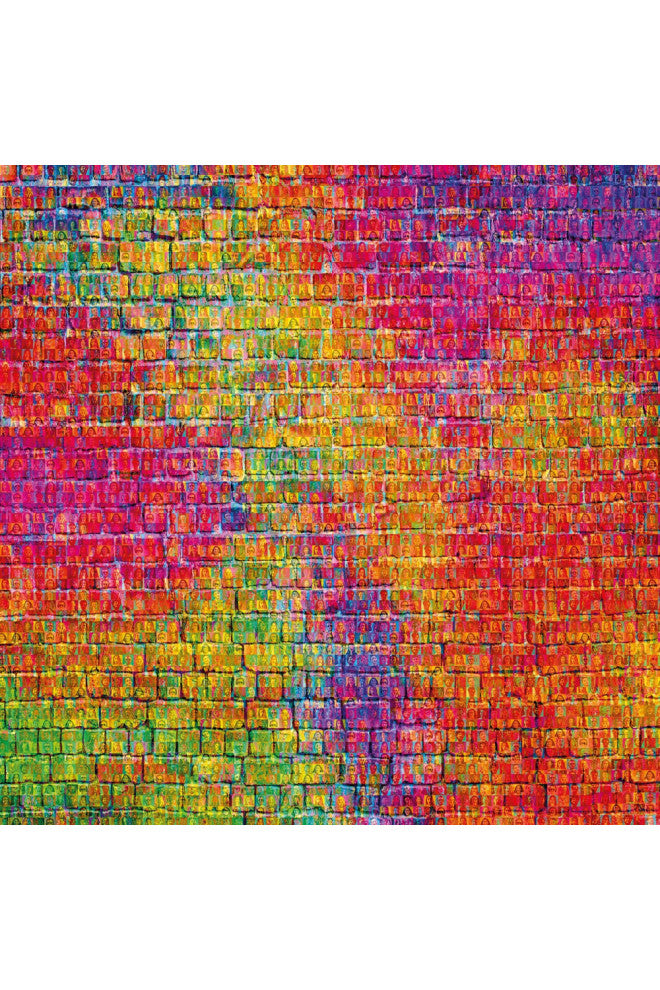 Multicolored Collage Abstract Art | Andrew Martin Many Faces, Large