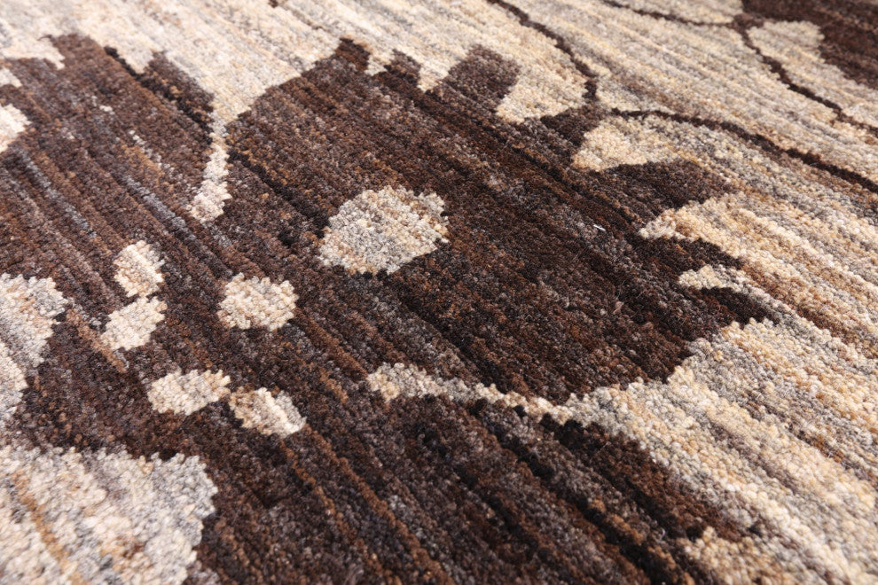 4' 10" X 6' 5" Persian Gabbeh Hand Knotted Wool Rug Q8496