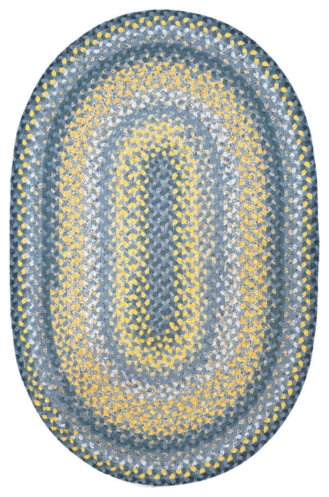 Homespice Decor - 22 x 72" Oval Sunflowers Cotton Braided Runner