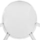 LeisureMod Carroll Modern Acrylic Dining Side Chair, Clear
