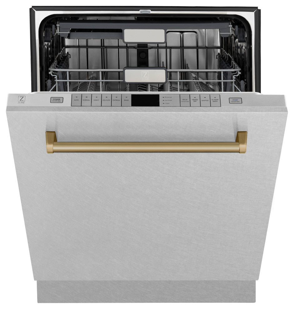 ZLINE 24" Tall Tub Dishwasher, DuraSnow Stainless Steel DWMTZ-SN-24-CB