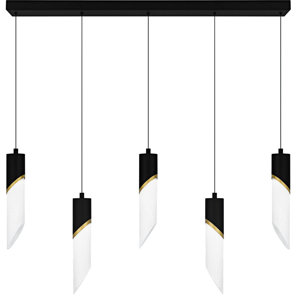 Alys LED Linear Chandelier in Matte Black