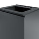Sink Vanity Cabinet, Wall Mount, Gray Black, Ceramic, Modern, Bathroom