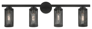Livex Lighting Industro 4 Light Black, Brushed Nickel Large Vanity Sconce