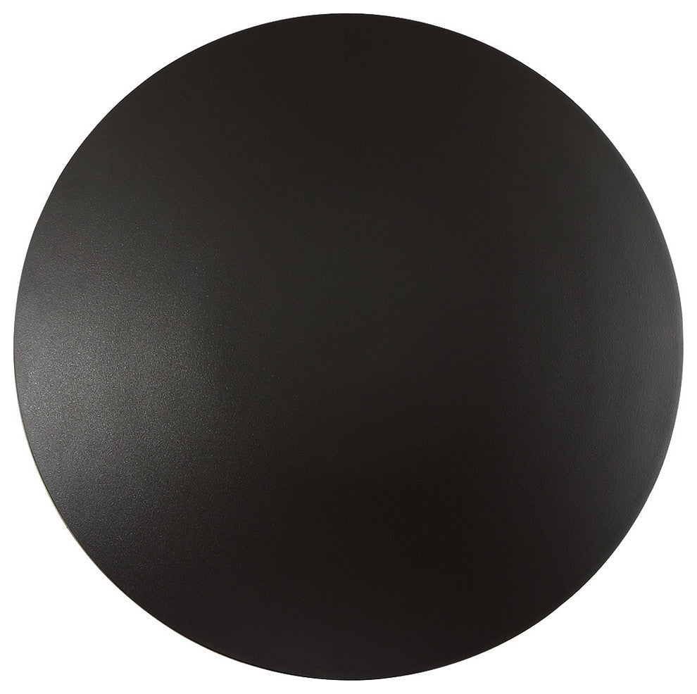 Circle 16" LED Outdoor Wall-Light 3000K, Black