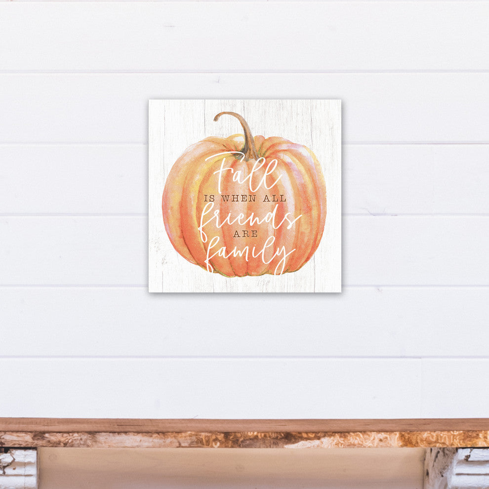 Fall Friends and Family 16x16 Canvas Wall Art