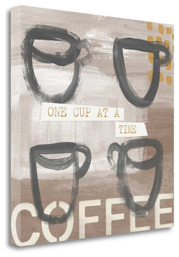 "One Cup At A Time" By Linda Woods, Giclee Print on Gallery Wrap Canvas