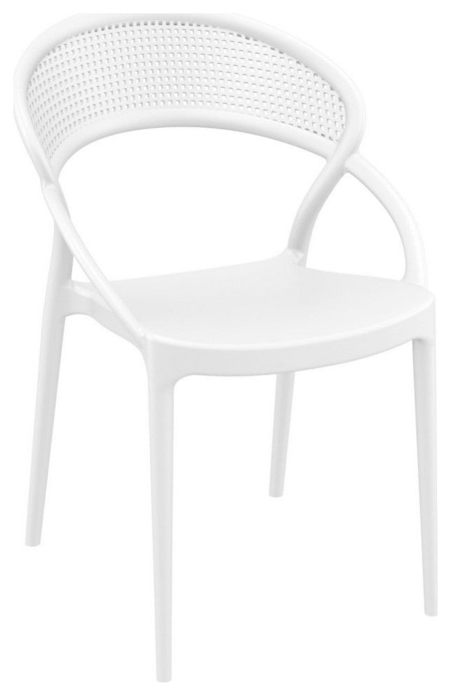 Sunset Dining Set With 2 Chairs White