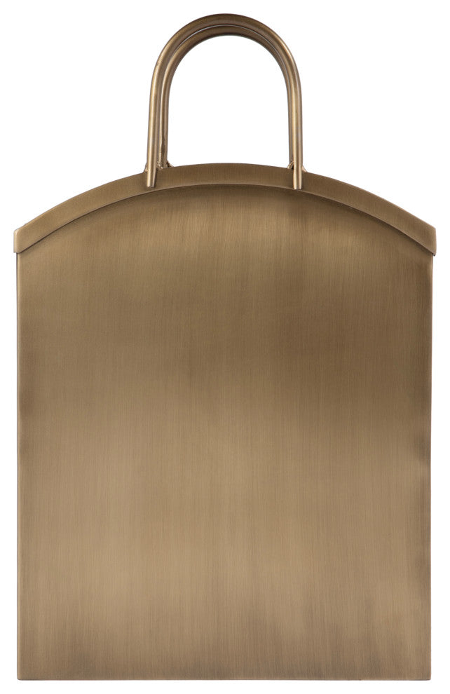 Gia 12" W Rectangular Metal Magazine Basket