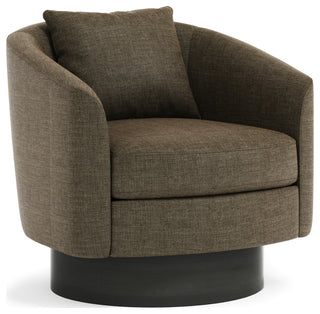 Bernhardt Camino Swivel Chair, Dusk Finish