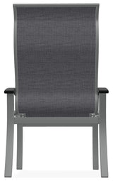 Belle Isle Sling Outdoor Dining Chair, Augustine Pewter/Graphite