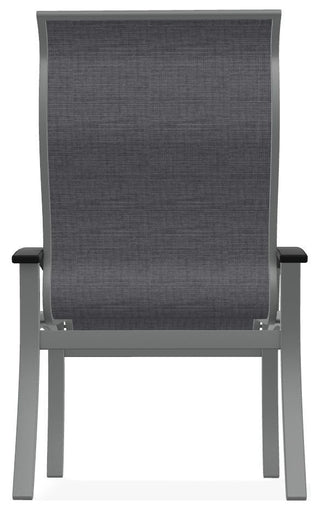 Belle Isle Sling Outdoor Dining Chair, Augustine Pewter/Graphite