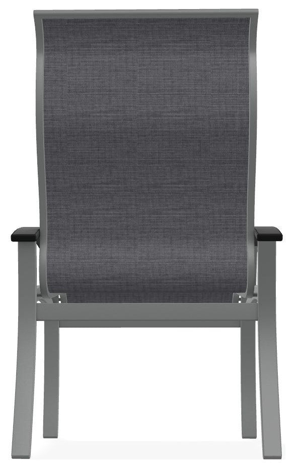 Belle Isle Sling Outdoor Dining Chair, Augustine Pewter/Graphite