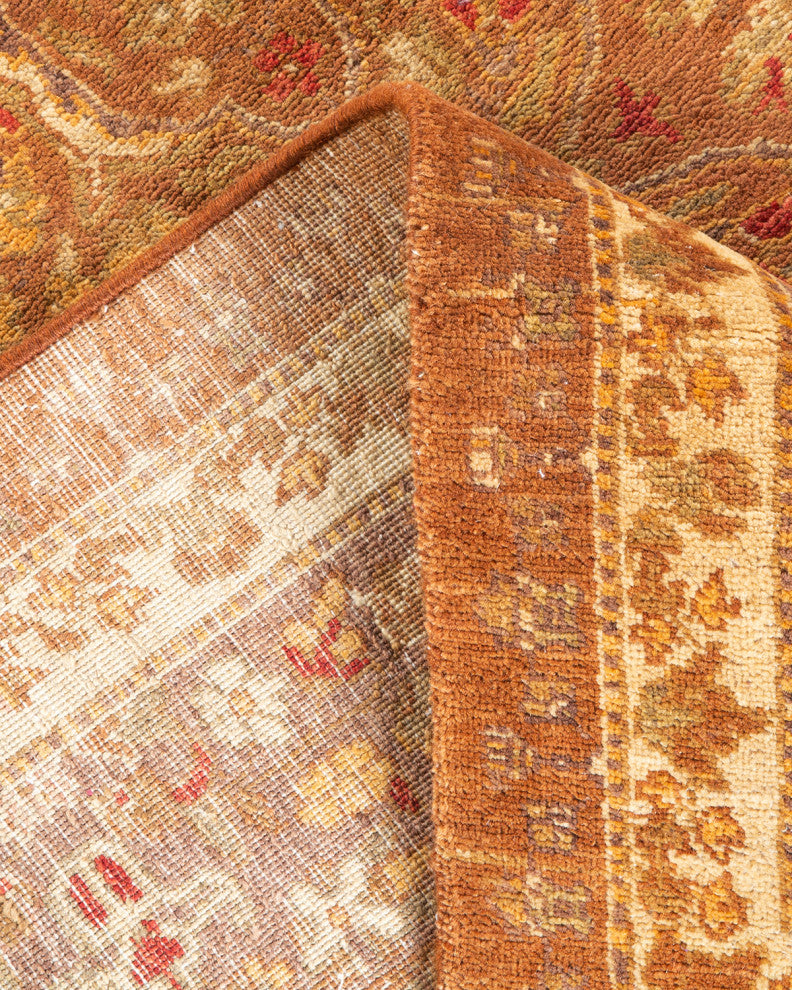 Sevim One-of-a-Kind Hand-Knotted Area Rug Yellow, 8'4"x10'5"