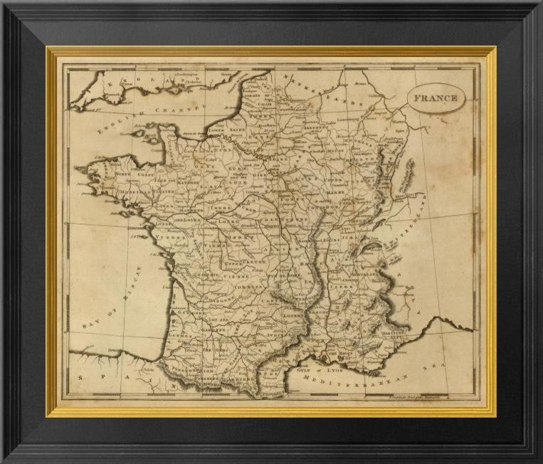 "France, 1812" Framed Canvas Giclee by Aaron Arrowsmith, 20x17"