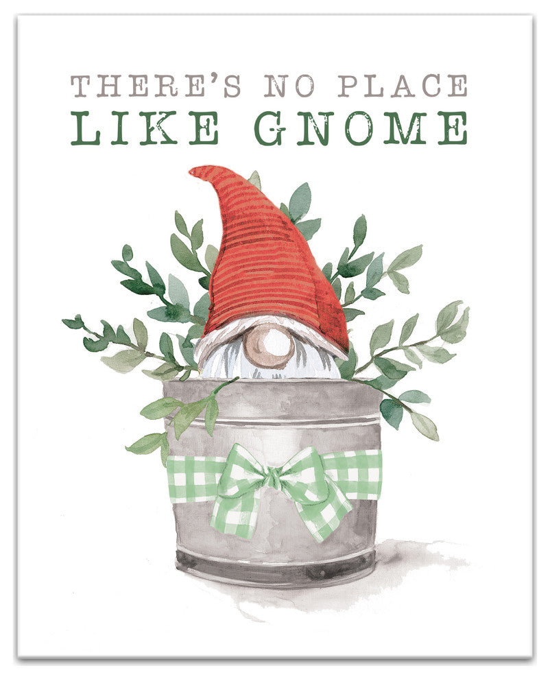 Gnome Bucket 3 16x20 Canvas Wall Art