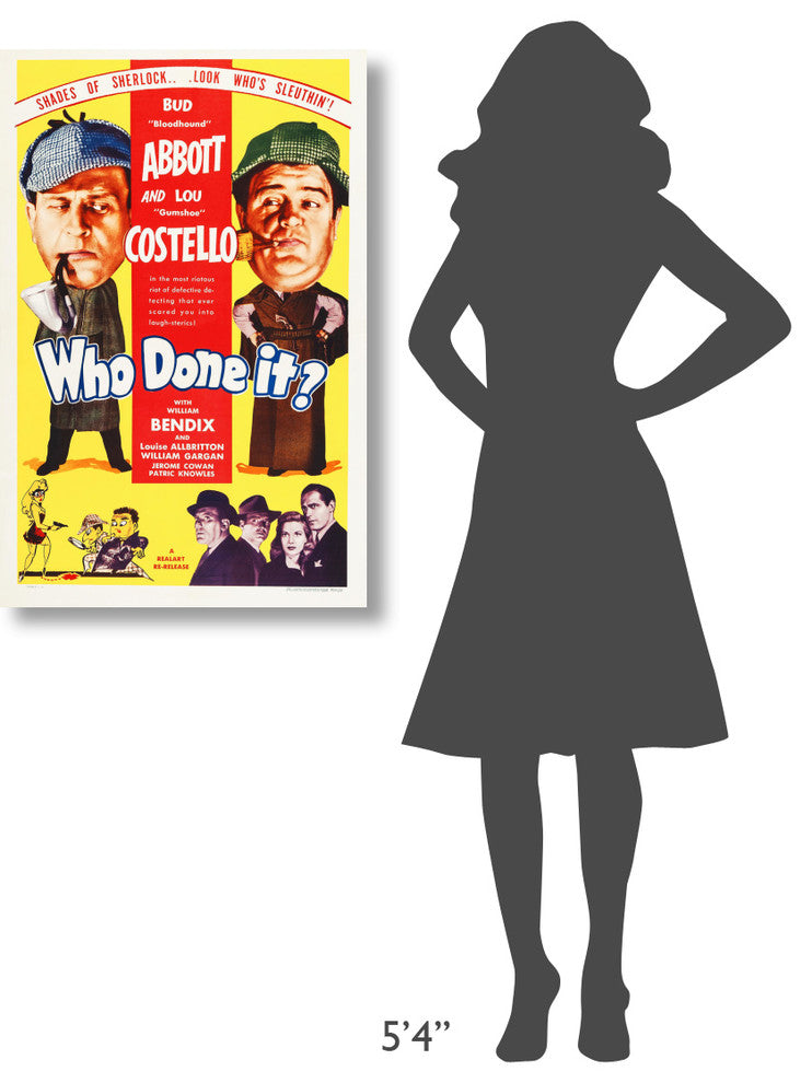 "Abbott & Costello - Who Done It" Canvas by Hollywood Photo Archive, 24x36"