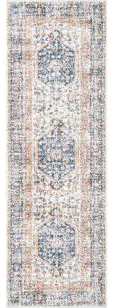 Nuloom Vintage Jacquie Floral Traditional Area Rug, Blue 2'8"x8'
