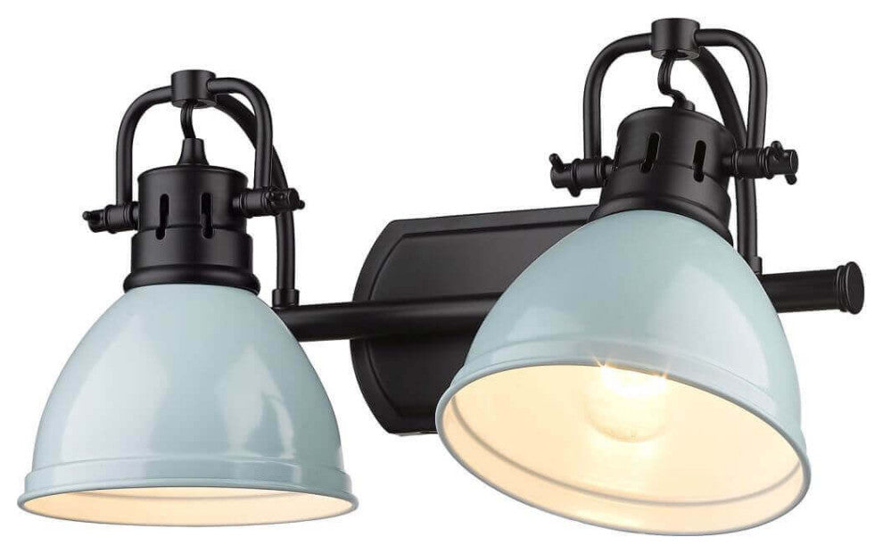Krauss 2-Light 17" Simple Dome Bath Light