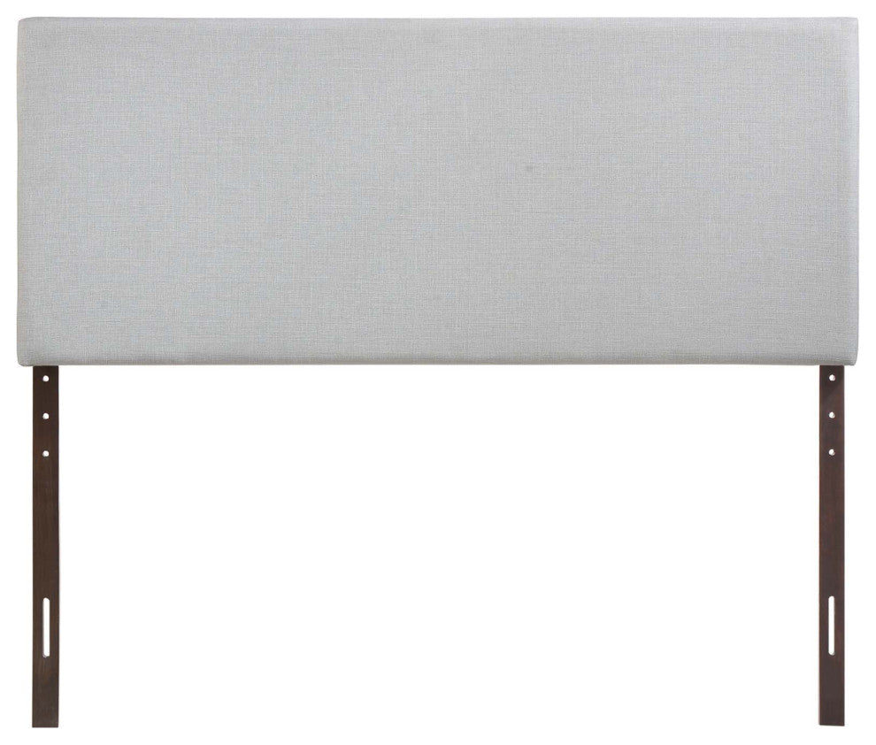 Region King Upholstered Headboard, Sky Gray