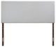 Region King Upholstered Headboard, Sky Gray