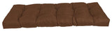 46-inch by 19-inch Tufted Solid Outdoor Spun Polyester Loveseat Cushion