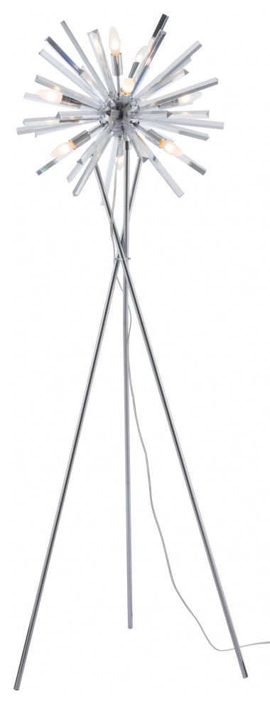 Chrome Neutron Floor Lamp
