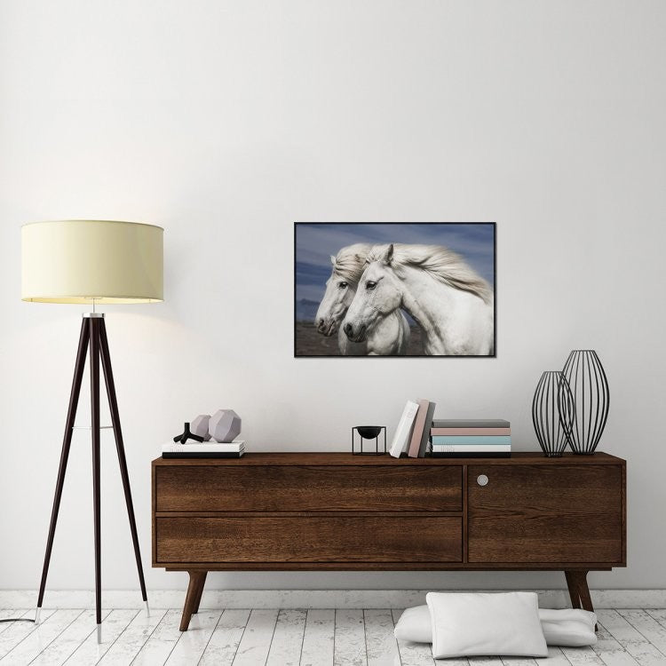 "Blowing" Framed Canvas Giclee by Bragi Ingibergsson, 37x25"