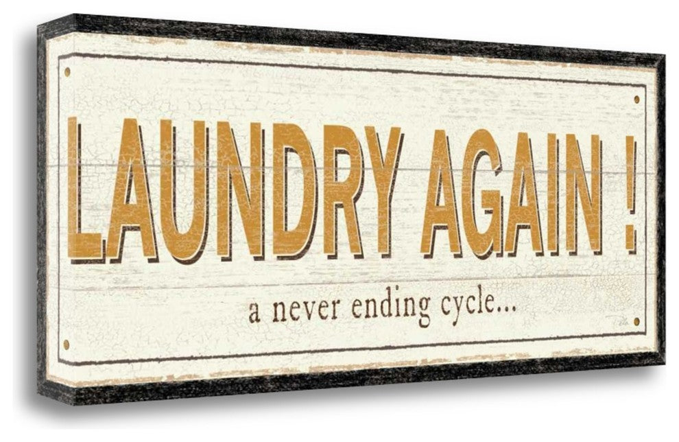 "Laundry Again!" By Pela, Giclee Print on Gallery Wrap Canvas, Ready to Hang