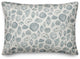 Blue Multi Shell on White 20 x 14 Spun Poly Pillow