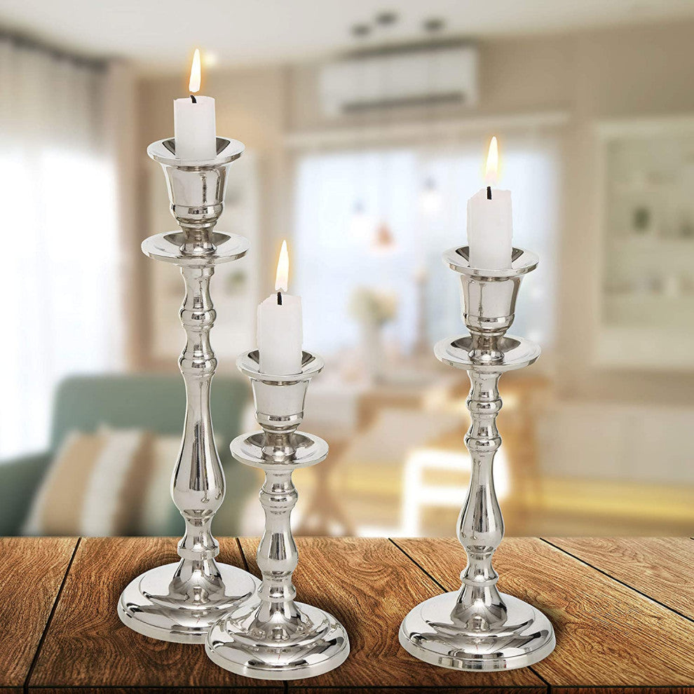 3 Piece Taper  Candlestick Holder Set