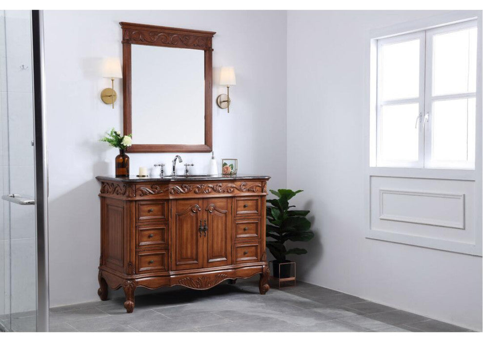 48" Single Bathroom Vanity Set, Teak