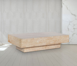 Otto Oak Veneer Coffee Table, Beige