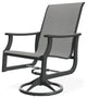St. Catherine Sling Outdoor Swivel Rocker, Alloy/Graphite