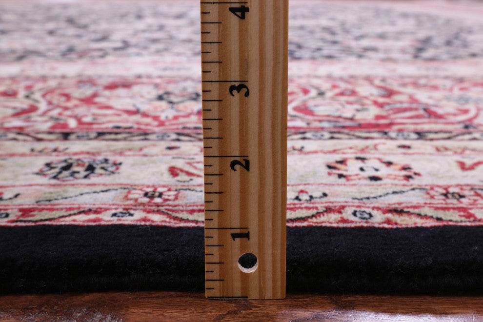 12' 2" X 16' 0" Fine Persian Kashan Handmade Wool Rug Q11345
