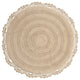 Winchester Crochet Border Bath Mat, Beige, 36" X 36"