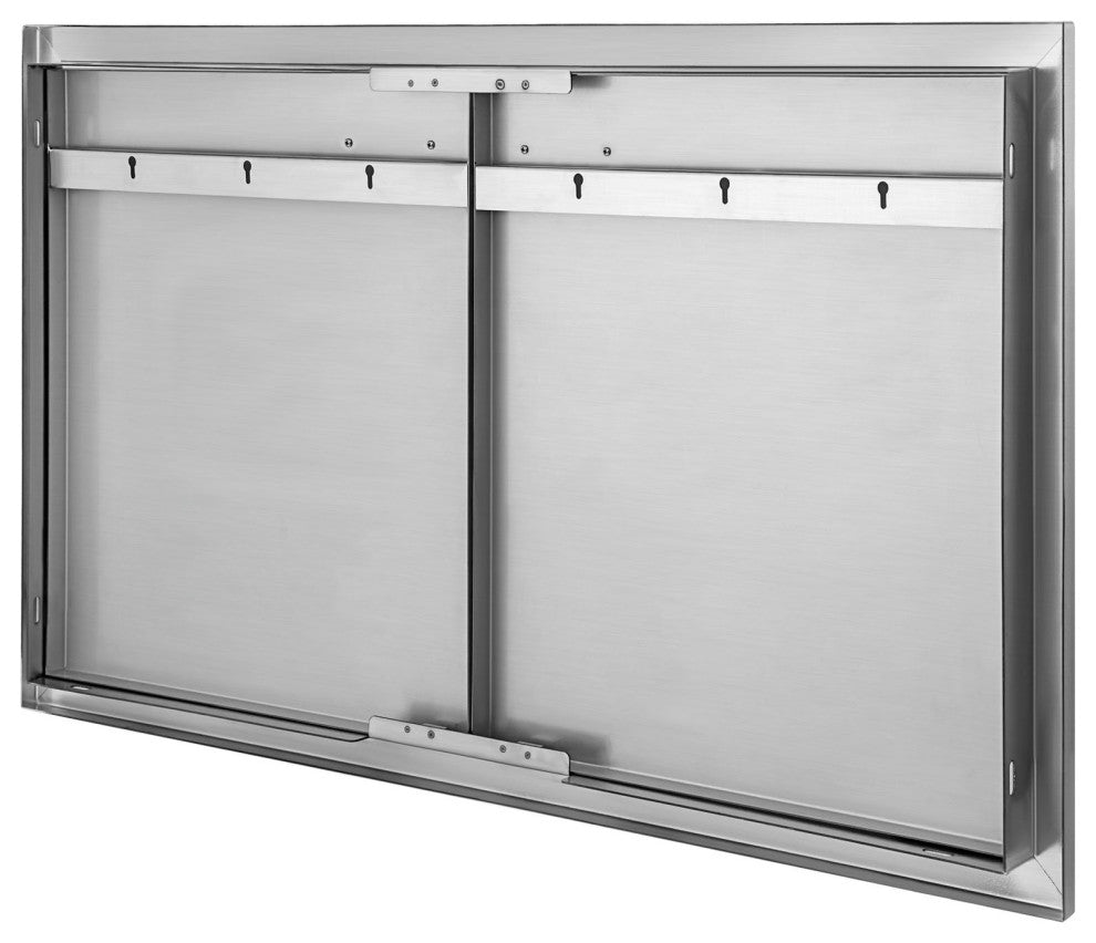 VEVOR Outdoor Kitchen Doors BBQ Kitchen Doors 33x22" Stainless Steel Cabinet