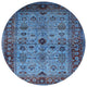 Ahgly Company Indoor Round Mid-Century Modern Area Rugs, 8' Round