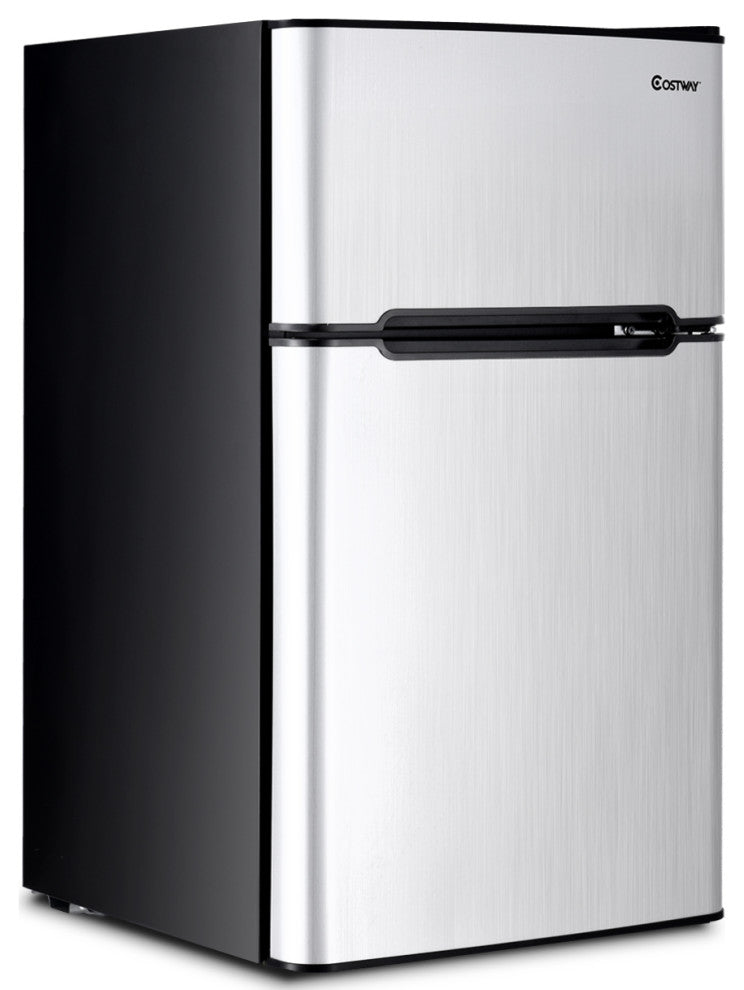 Costway  Refrigerator Small Fridge Compact 3.2 cu ft. Unit