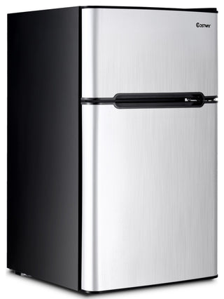 Costway  Refrigerator Small Fridge Compact 3.2 cu ft. Unit