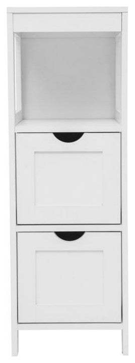 Dune Farmhouse Bathroom Storage Organizer, White