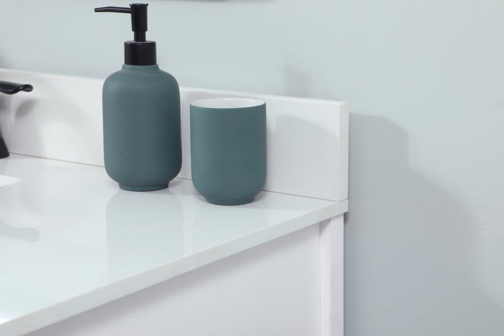 Home Living 19" Farmhouse White-Light Bathroom Vanity